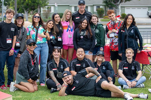 Staff with Volunteers at the 2026 Summer Games